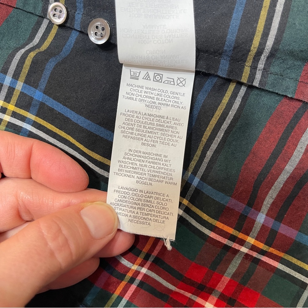 J. Crew Multicolor Long Sleeve Plaid Shirt - Picture 4 of 6